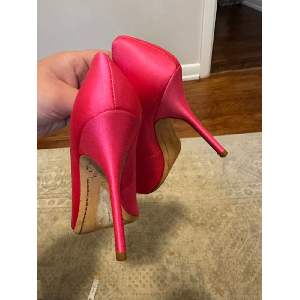 Women's Sophia Webster Pink Heels with Teal Embellishments Size 37 - Picture 8 of 8
